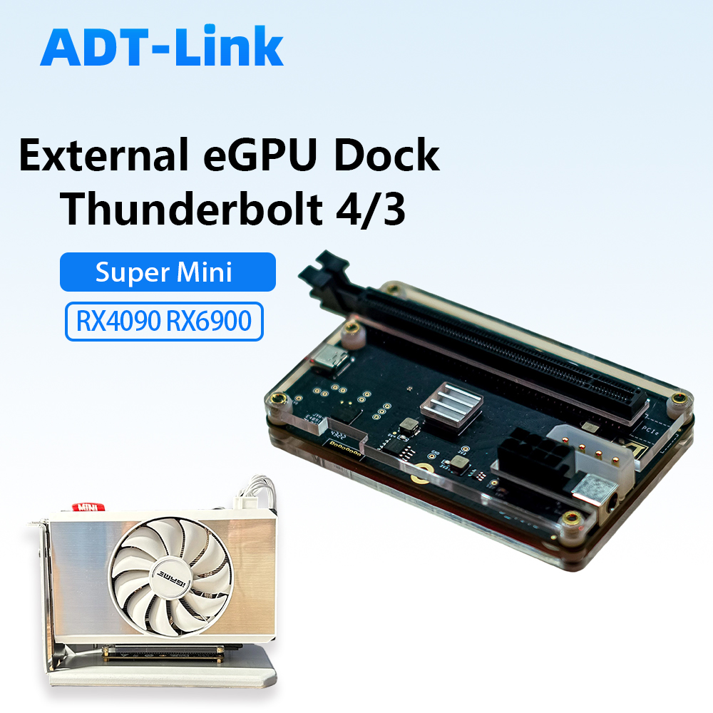 Thunderbolt 4 Egpu Dock Mini Pc - محطة إرساء بطاقة رسومات خارجية Thunderbolt