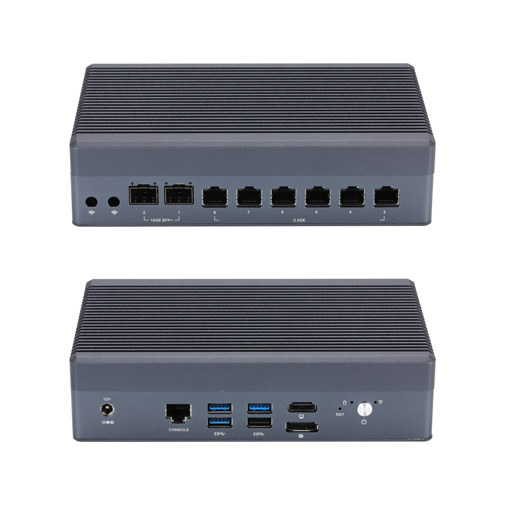 Dual Lan 10G Sfp+ Mini Pc - جهاز كمبيوتر صغير بدون ملحقات إضافية،