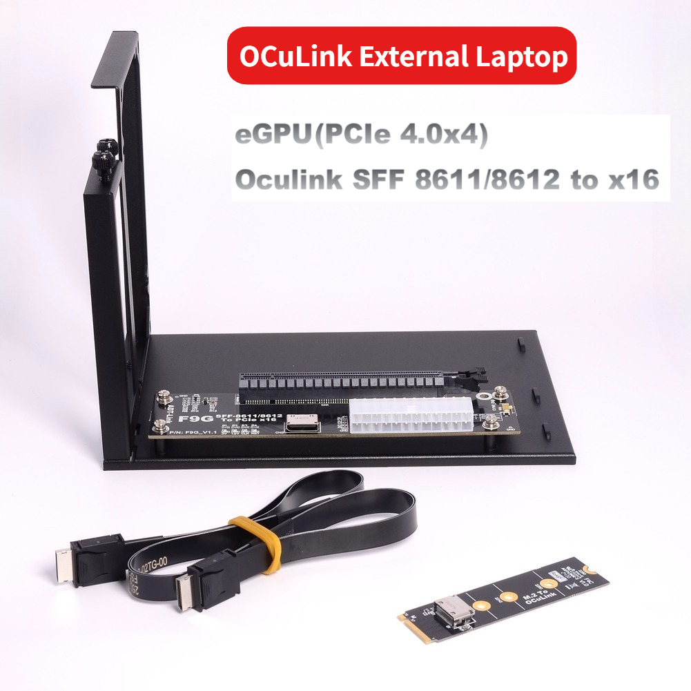 Oculink Egpu Mini Pc - بطاقة رسومات خارجية F9G-BK7 PCIe 4.0