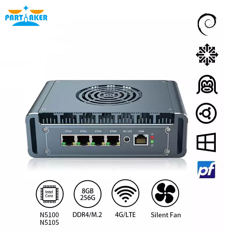 الجيل الثاني عشر Intel I3-1115 - مراجعة Pfsense Firewall Router 2.5G 4 I226 وسعره