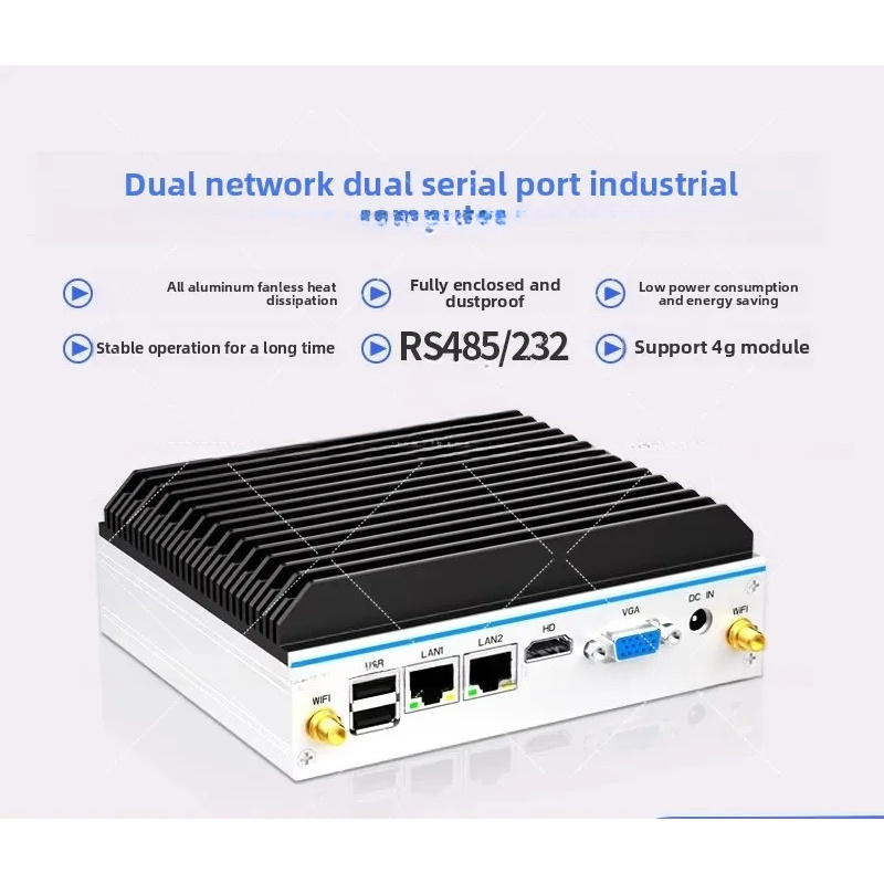 كمبيوتر صناعي صغير الحجم - معا - مراجعة Fanless Industrial Pc Rs485 Core I7 وسعره