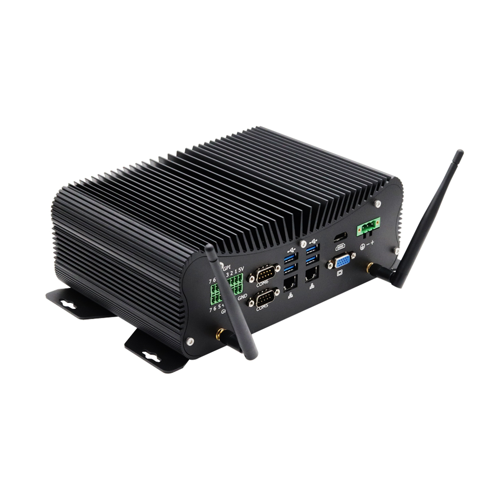 كمبيوتر صناعي صغير بدون مروحة  - مراجعة Fanless Industrial Pc Rs485 Core I7 وسعره