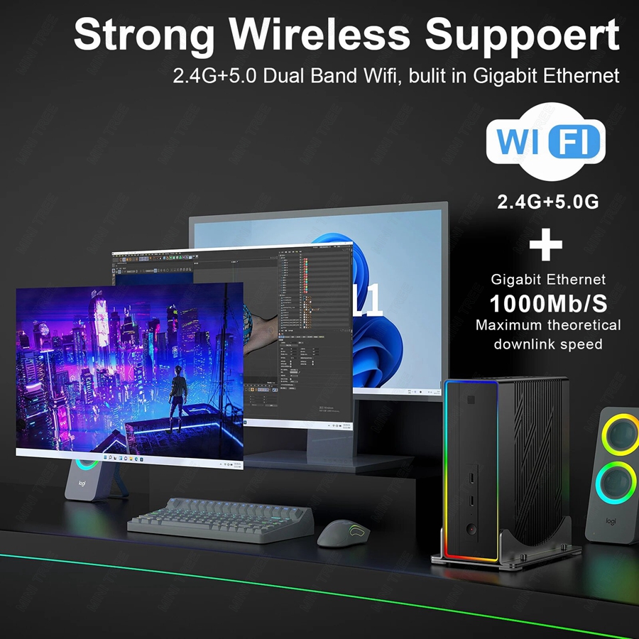 جهاز كمبيوتر صغير للألعاب من ا - مراجعة Intel Core I9 13900H Mini Pc وسعره