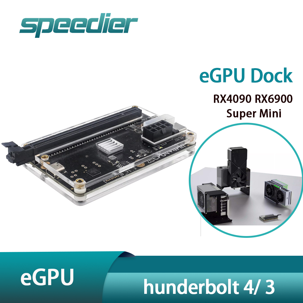 محطة إرساء خارجية للبطاقات الر - مراجعة Thunderbolt 4 Egpu Dock Mini Pc وسعره