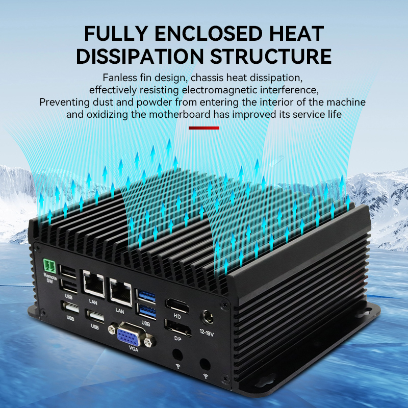 كمبيوتر صغير رباعي النواة N95  - مراجعة Fanless Industrial Pc Rs485 Core I7 وسعره