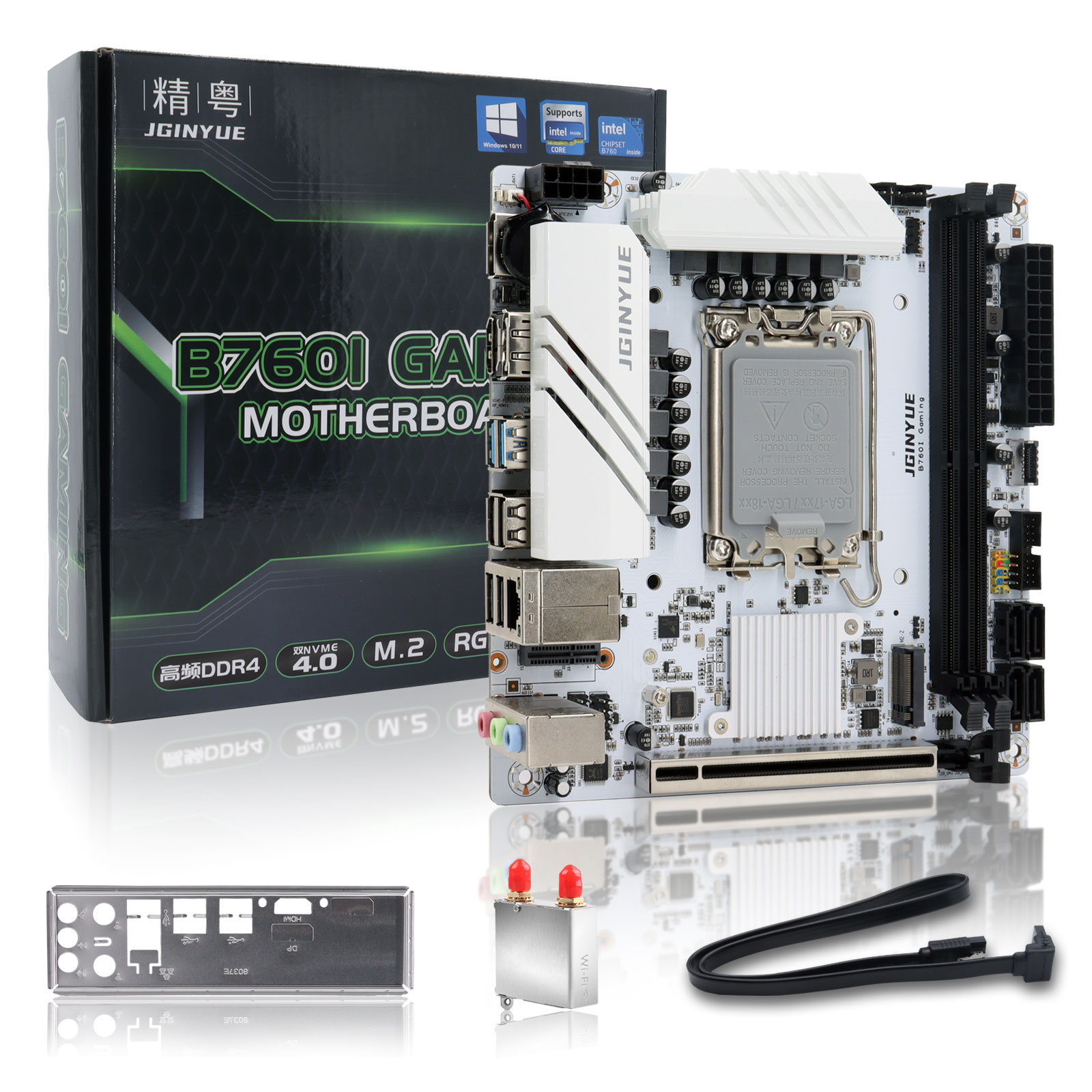 لوحة أم JGINYUE B760 تدعم معال - مراجعة Lga1700 Itx Motherboard Ddr5 وسعره