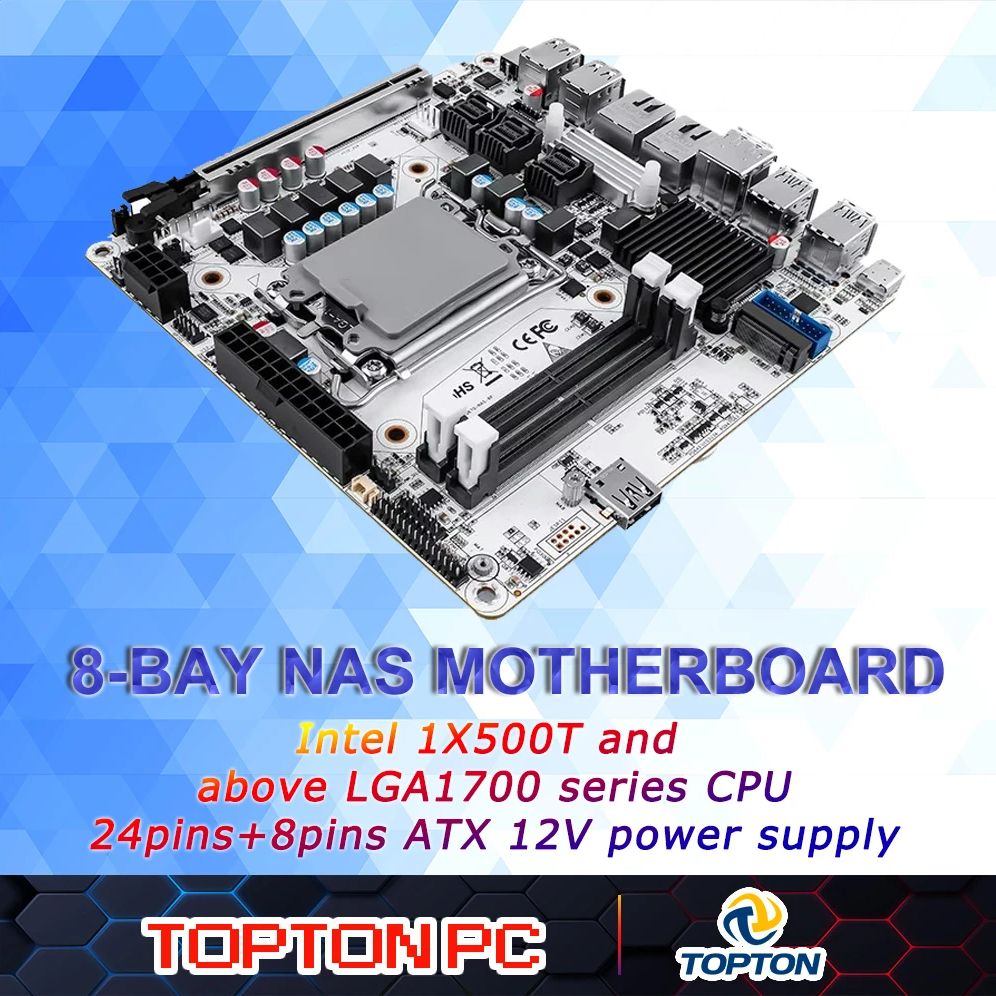 اللوحة الأم 8-Bay NAS Mini ITX - مراجعة Lga1700 Itx Motherboard Ddr5 وسعره